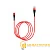 Кабель Borofone BX32 USB (m)-Lightning (m) 1.0м 2.4A нейлон красный (1/360)