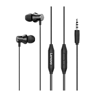 Наушники внутриканальные Lenovo HF130 с микр. черный