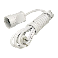 Удлинитель Makel 1р.С/З 16A 5.0м 3x0.75мм² IP20 белый 10006 (1/17)