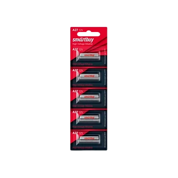 Батарейка Smartbuy LR27/A27/MN27 BL5 Alkaline 12V (5/100/1000)