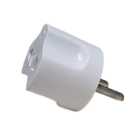 Сетевой переходник Без бренда "Треугольник" 1р.Б/З белый