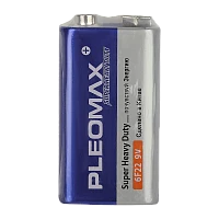 Батарейка Pleomax Super Крона 6F22 Shrink 1 Heavy Duty 9V (1/10/50/200/10400)