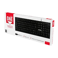 Клавиатура проводная Smartbuy 115 ONE классическая USB 1.5м черный (1/20)