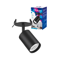 Светильник светодиодный Космос FixtGU10_001Black 50W 220V GU10 IP20 потолочный черный