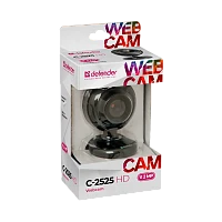 Веб-камера Defender C-2525HD CMOS 1600x1200 2Мп USB черный (1/50)