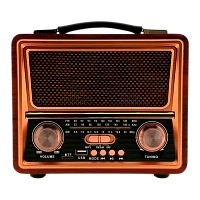Радиоприемник DEESPI S1219 RE-09 пластик BT/AM/FM/SW/USB/AUX/MicroSD РЕТРО-стиль
