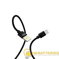 Кабель HOCO U55 USB (m)-Type-C (m) 1.2м 2.4A нейлон черный (1/25/250)