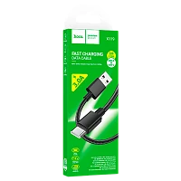 Кабель HOCO X119 USB (m)-Type-C (m) 1м 3.0A нейлон черный (1/420)