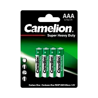 Батарейка Camelion Super R03 AAA BL4 Heavy Duty 1.5V (4/48/1152)