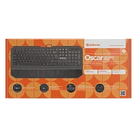 Клавиатура проводная Defender SM-600 Pro Oscar классическая USB 1.5м черный (1/20)