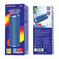 Портативная колонка Borofone BR1 bluetooth 5.0 синий (1/60)