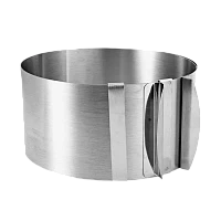Кулинарное кольцо Cake Ring раздвижное 16-30см, высота 8.5см (1/72)