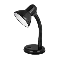 Светильник настольный Ultraflash UF-301 60W 230V E27 на основании черный (1/20)