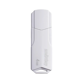 Флеш-накопитель Smartbuy Clue 4GB USB2.0 пластик белый