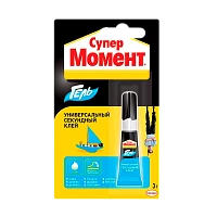 Супер-клей Момент ТРИО ГЕЛЬ 3г универсальный BL1 