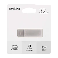 Флеш-накопитель Smartbuy M1 32GB USB3.0 металл серебряный 