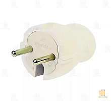 Вилка электрическая Smartbuy Б/З 10A IP20 прямая белый (1/60)