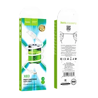 Кабель HOCO X83 USB (m)-Lightning (m) 1м 2.4A ПВХ белый (1/33/330)