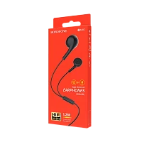Наушники вставные Borofone BM40 с микр. черный (1/76/304)
