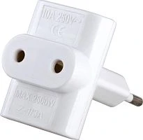 Разветвитель Volsten Z-1/3A 3р.Б/З 6A белый (1/2/200)