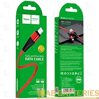 Кабель HOCO X57 USB (m)-microUSB (m) 1м 2.4A нейлон красный (1/33/330)