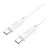 Кабель HOCO X88 Type-C (m)-Type-C (m) 1.0м 60W ПВХ белый (1/420)