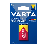 Батарейка Varta LONGLIFE MAX POWER (MAX TECH) Крона 6LR61 BL1 Alkaline 9V (4722) (1/10/50)