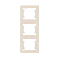 Рамка Makel Defne 3пост. вертикальная кремовый 42010708 (1/20)
