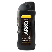 Гель для душа мужской Arko BLACK 2в1 260мл (1/12)