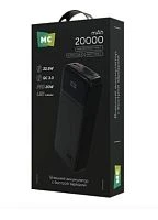 Внешний аккумулятор MORE CHOICE PB29-20 20000mAh 3.0A 22.5W 1USB/2Type-C PD,QC черный (1/10/50)