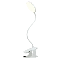 Светильник настольный Ultraflash UF-747 6W прищепка сенс. диммируемый белый (1/42)