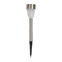 Светильник садово-парковый Космос солнечная батарея эффект свечи 37см хром (1/12)