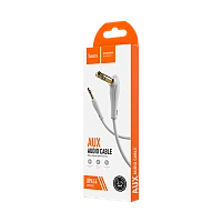 Кабель AUX HOCO UPA14 Jack 3.5mm (m)-Jack 3.5mm (m) 1м TPE серый (1/30/300) 