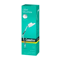 Светильник настольный Camelion KD-350 60W 230V E27 струбцина ув. линза белый (1/12)