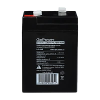 Аккумулятор свинцово-кислотный GoPower LA-660 6V 6Ah клеммы T1/ F1 (1/20)