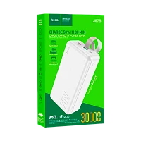 Внешний аккумулятор HOCO J87B 30000mAh 3.0A 20W 1USB/Type-C PD3.0 белый (1/20)