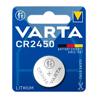 Батарейка Varta ELECTRONICS CR2450 BL1 Lithium 3V (6450) (1/10/100)