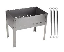 Мангал Ecos сборно-разборный 400х240х350мм с 6 шампурами (1/10)