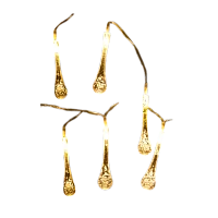 Гирлянда Космос Капельки 10LED 1.8+0,3м белый теплый (1/24)