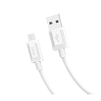 Кабель HOCO X37 USB (m)-microUSB (m) 1м 2.4A ПВХ белый (1/31/310)