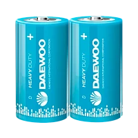 Батарейка Daewoo R20 D Shrink 2 Heavy Duty 1.5V (2/24/288)