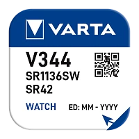 Батарейка Varta 344 BL1 Silver Oxide 1.55V (1/10/100)