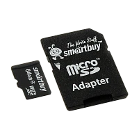 Карта памяти microSD Smartbuy 64GB Class4 4 МБ/сек с адаптером