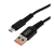 *Кабель GoPower GP02M USB (m)-microUSB (m) 1.0м 2.4A нейлон черный (1/200/800) 