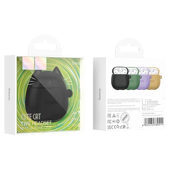 Наушники вставные HOCO EW45 bluetooth 5.3 с микр. черный (1/20/200)