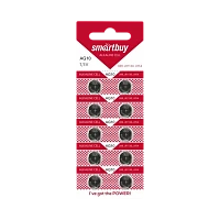 Батарейка Smartbuy G10/LR1130/LR54/389A/189 BL10 Alkaline 1.5V (10/100/2000)