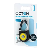 Фонарь брелок Фотон K-120 3W 1LED от батареек ассорти (1/12)