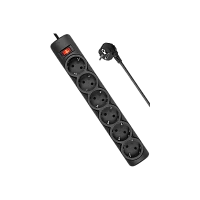 Сетевой фильтр Defender DFS 155 6р.С/З 10A 5.0м 125 Дж черный (1/30)