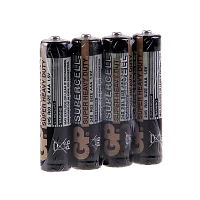 Батарейка GP Supercell R03 AAA Shrink 4 Heavy Duty 1.5V (4/40/200/1000)
