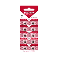 Батарейка Smartbuy G1/LR621/LR60/364A/164 BL10 Alkaline 1.5V (10/100/2000)